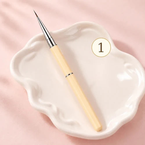 AU NAILS Premium Nail Art Brush No. 1 for fine lines and details