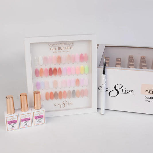 Cre8tion Gel Collection - Overlay/ Brush on Builder 0.5oz 48 Colors Kit