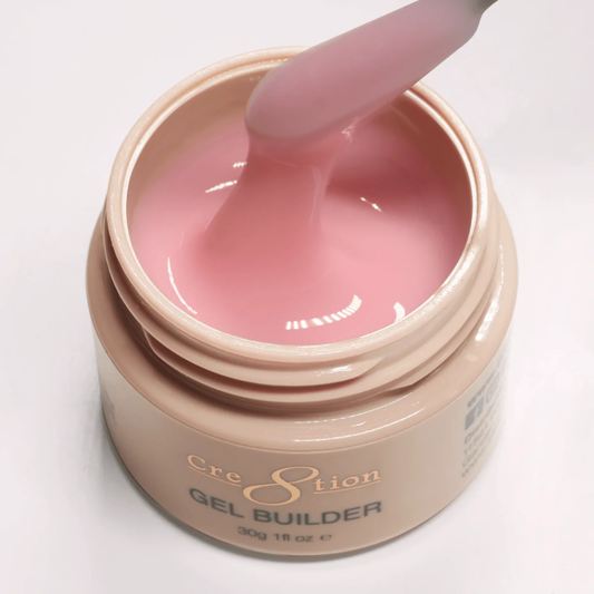 Cre8tion Overlay/Builder Gel in Jar 1oz - Hema Free/TPO Free - Low Heat - 06 Toasted Petal