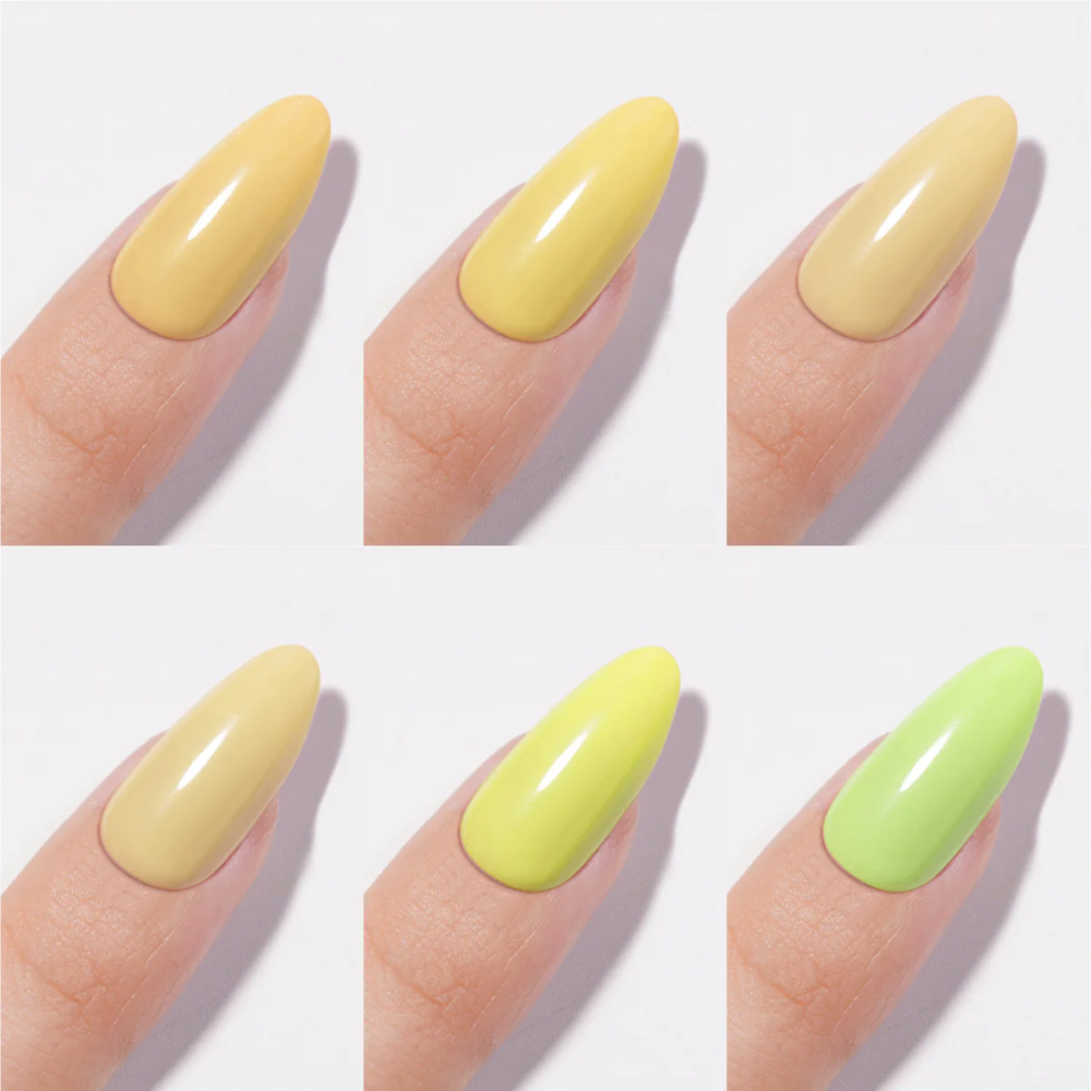 Chance Lemon Meringue Collection #11 – Gel Polish Set 0.5 oz (18 Colors LM01–LM18)