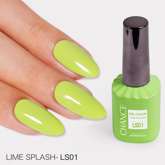 Chance Lime Splash Collection #13 - Gel Polish Set 0.5 oz (18 Colors LS01-LS18)