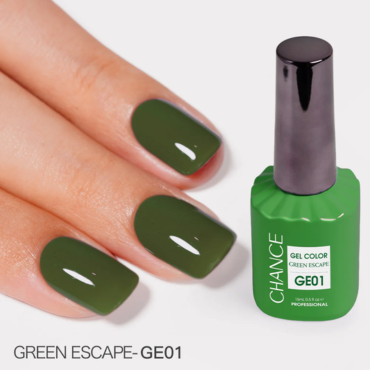 Chance Green Escape Collection #14 - Gel Polish Set 0.5 oz (18 Colors GE01-GE18)