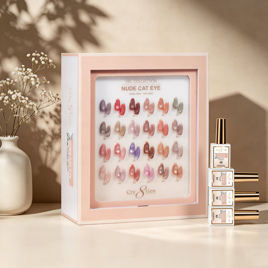 Cre8tion Cat Eye Gel Nude Collection – 24 Colors complete set