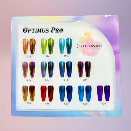 Optimus Pro 12 color chrome kit A8 with chrome base and top coats