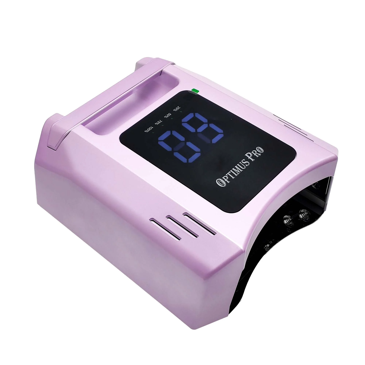 Optimus Pro OP-138 72W cordless UV LED nail lamp with fan rechargeable purple