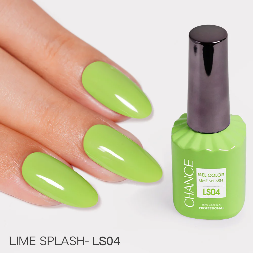 Chance Lime Splash Collection #13 - Gel Polish Set 0.5 oz (18 Colors LS01-LS18)