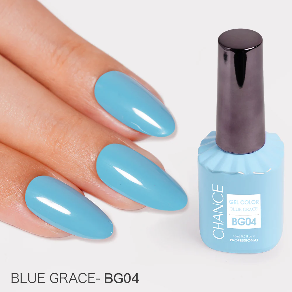 Chance Blue Grace Collection Gel Polish Set 0.5 oz #15 - (18 Colors BG01–BG18)