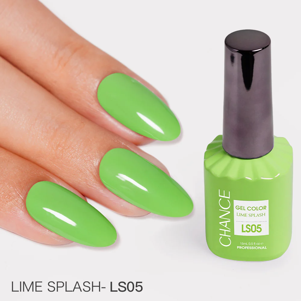 Chance Lime Splash Collection #13 - Gel Polish Set 0.5 oz (18 Colors LS01-LS18)