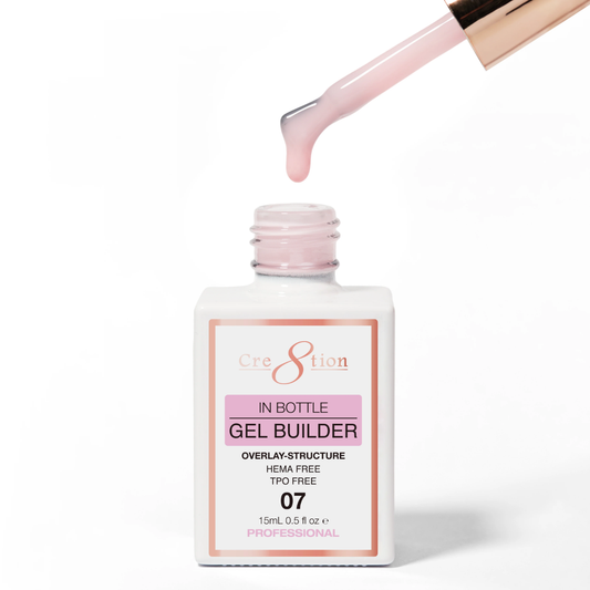 Cre8tion Gel Collection - Overlay/ Brush on Builder 0.5oz 07 Barely Blushing