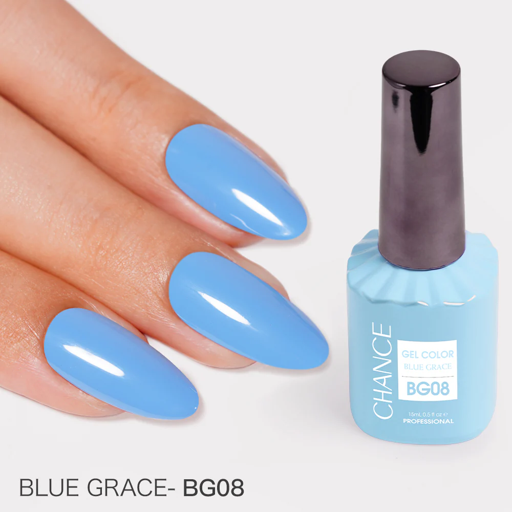 Chance Blue Grace Collection Gel Polish Set 0.5 oz #15 - (18 Colors BG01–BG18)