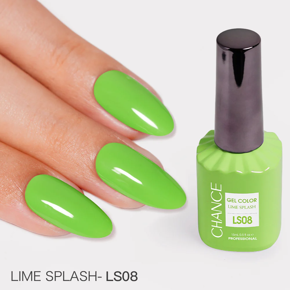 Chance Lime Splash Collection #13 - Gel Polish Set 0.5 oz (18 Colors LS01-LS18)