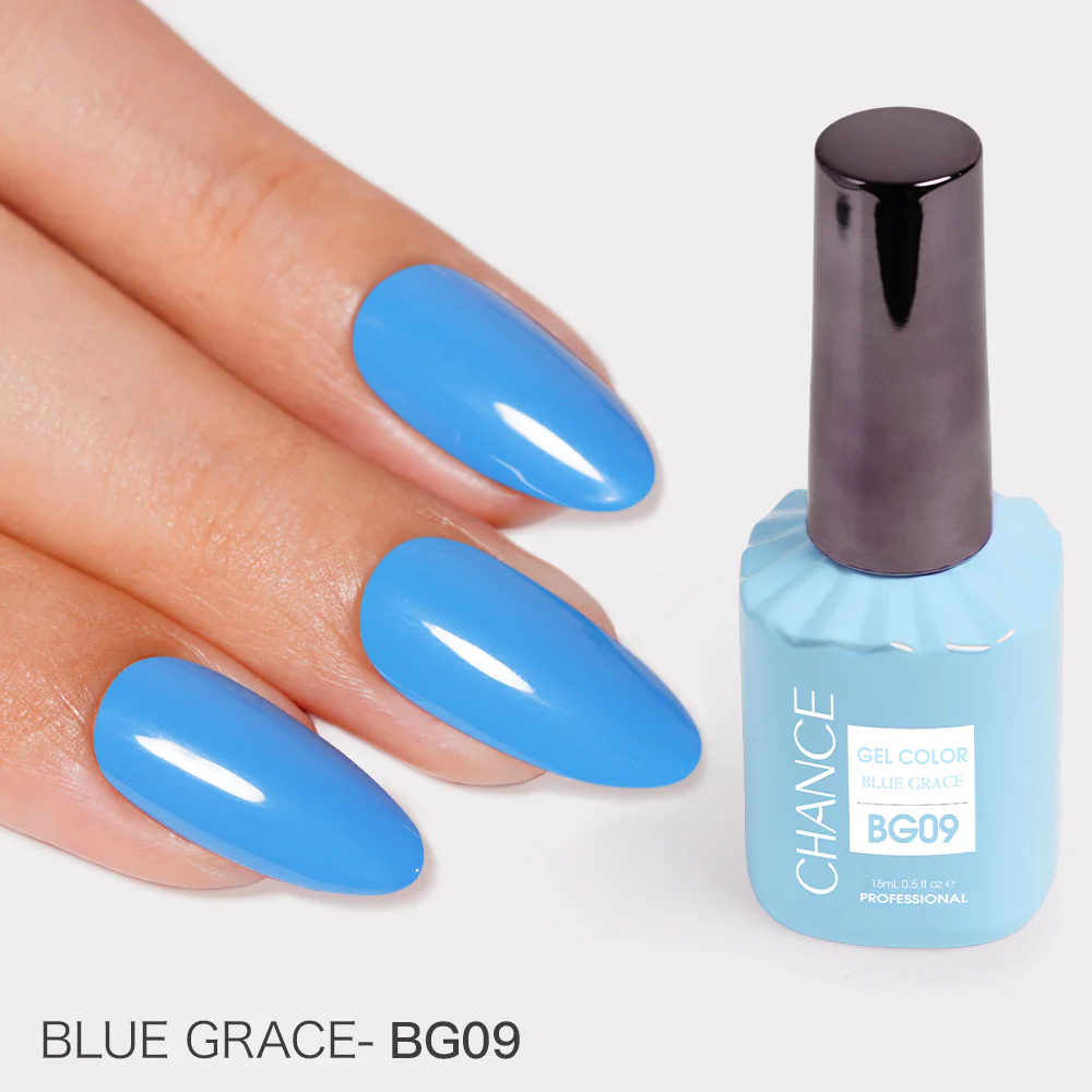Chance Blue Grace Collection Gel Polish Set 0.5 oz #15 - (18 Colors BG01–BG18)