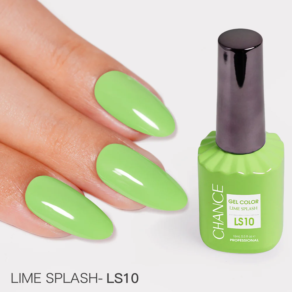 Chance Lime Splash Collection #13 - Gel Polish Set 0.5 oz (18 Colors LS01-LS18)
