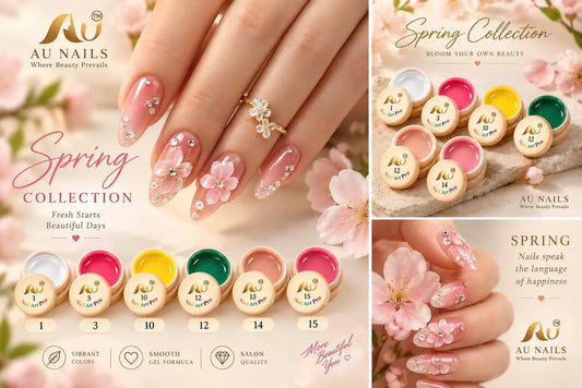 AU Nails Spring Collection with 6 fresh nail art colors