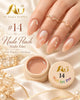 AU Nail Art Pro Professional Design Gel – #14 Nude Peach color pot