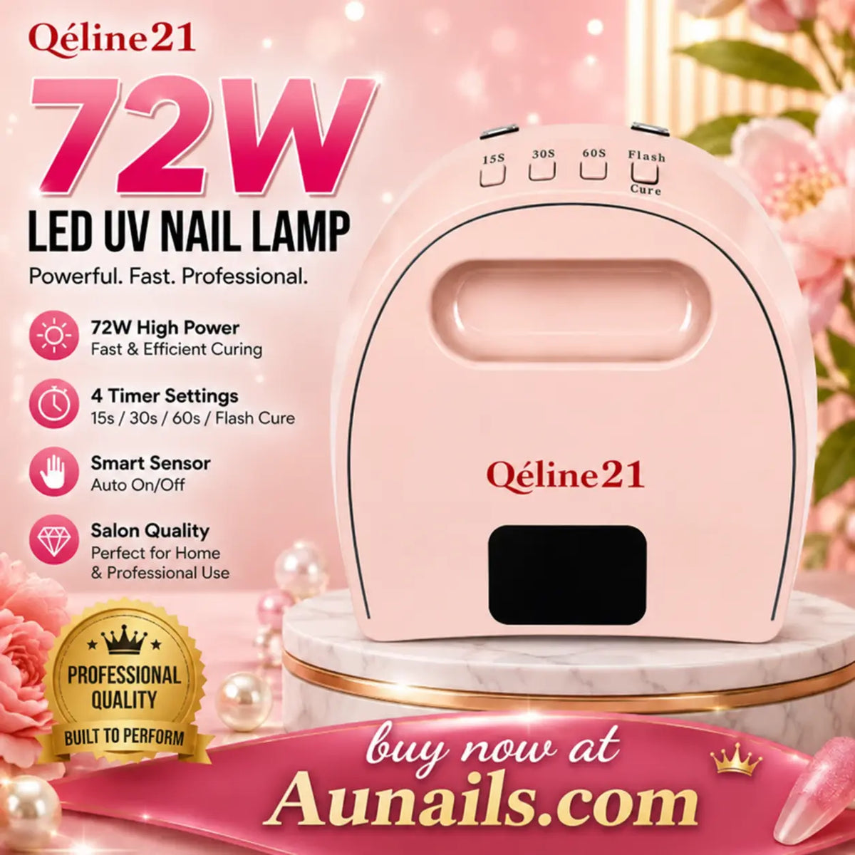 Qéline21 72W UV LED nail lamp