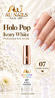 AU Holo Pop 07 Ivory White bubble effect nail art ink