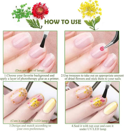 AU NAILS natural dried flowers for nail art – product view 6