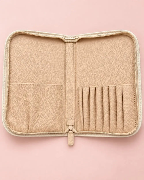 AU NAILS professional zippered nail art brush storage case