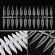 AU NAILS clear stiletto nail practice tips, 240 pieces per bag