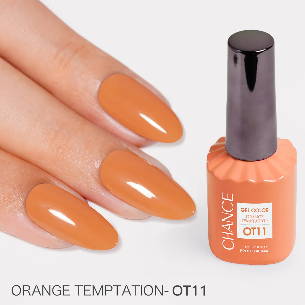Chance Orange Temptation Collection #10 – Gel Polish Set 0.5 oz (18 Colors OT01–OT18)