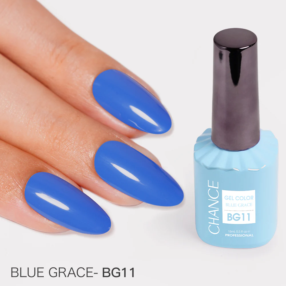 Chance Blue Grace Collection Gel Polish Set 0.5 oz #15 - (18 Colors BG01–BG18)