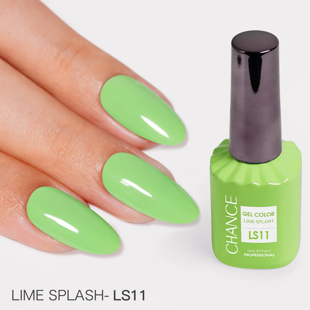 Chance Lime Splash Collection #13 - Gel Polish Set 0.5 oz (18 Colors LS01-LS18)