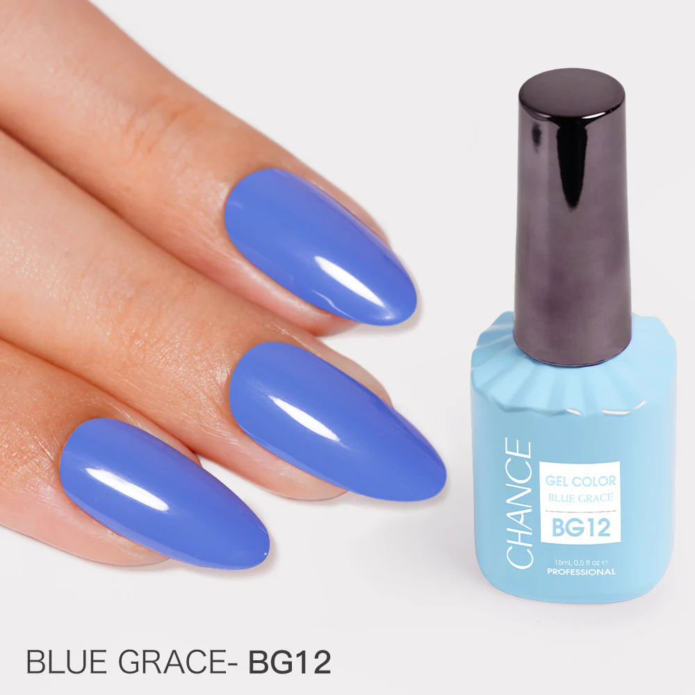 Chance Blue Grace Collection Gel Polish Set 0.5 oz #15 - (18 Colors BG01–BG18)