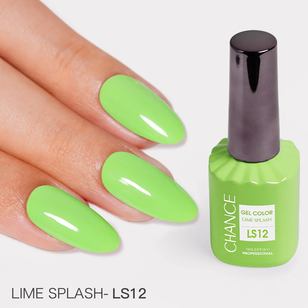 Chance Lime Splash Collection #13 - Gel Polish Set 0.5 oz (18 Colors LS01-LS18)