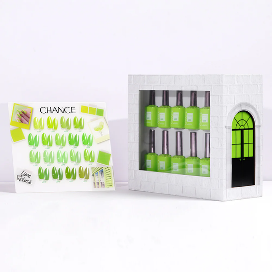 Chance Lime Splash Collection #13 - Gel Polish Set 0.5 oz (18 Colors LS01-LS18)