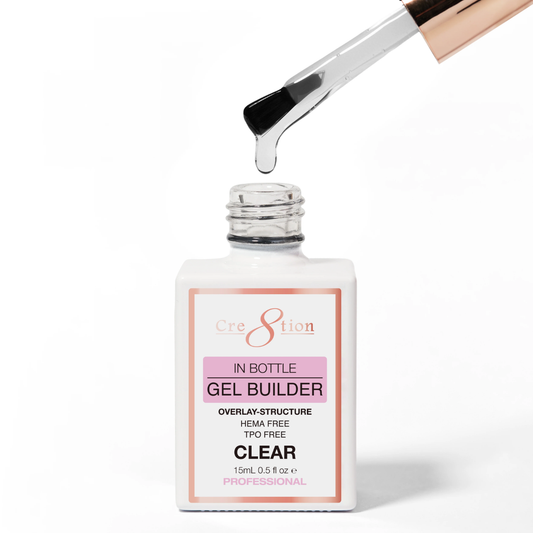 Cre8tion Gel Collection - Overlay/ Brush on Builder 0.5oz 01 Clear