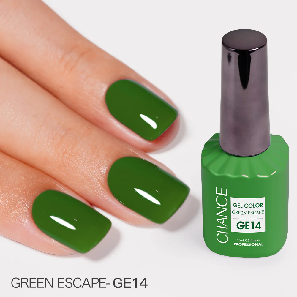 Chance Green Escape Collection #14 - Gel Polish Set 0.5 oz (18 Colors GE01-GE18)
