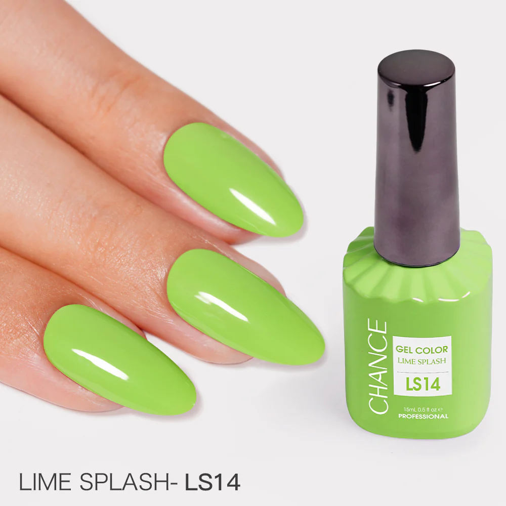 Chance Lime Splash Collection #13 - Gel Polish Set 0.5 oz (18 Colors LS01-LS18)