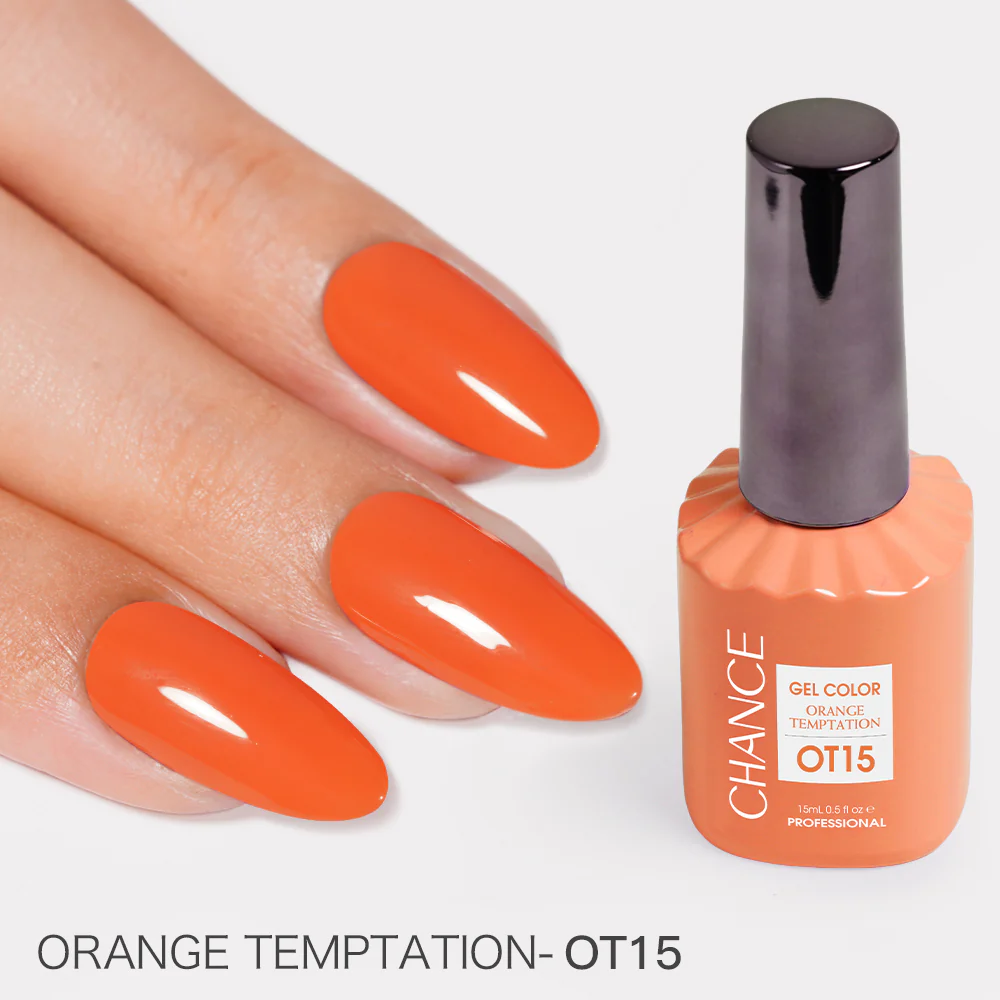 Chance Orange Temptation Collection #10 – Gel Polish Set 0.5 oz (18 Colors OT01–OT18)