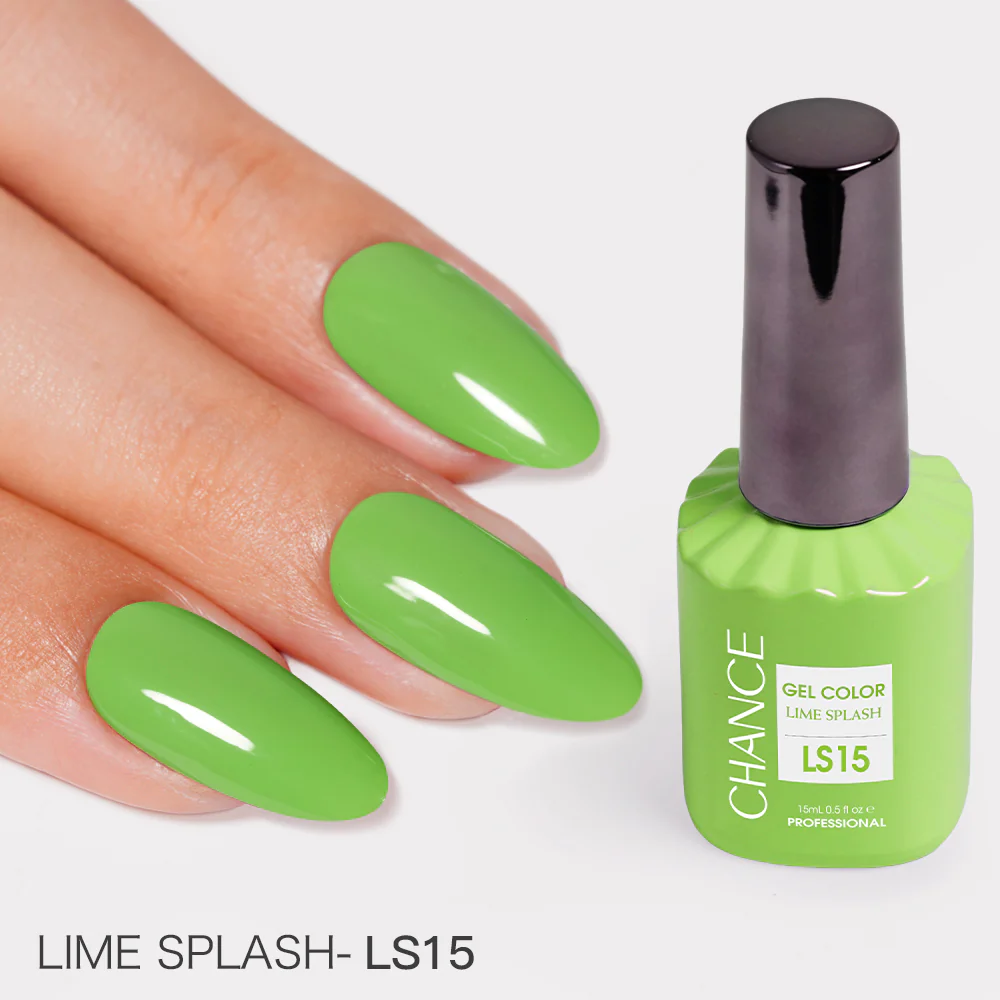 Chance Lime Splash Collection #13 - Gel Polish Set 0.5 oz (18 Colors LS01-LS18)