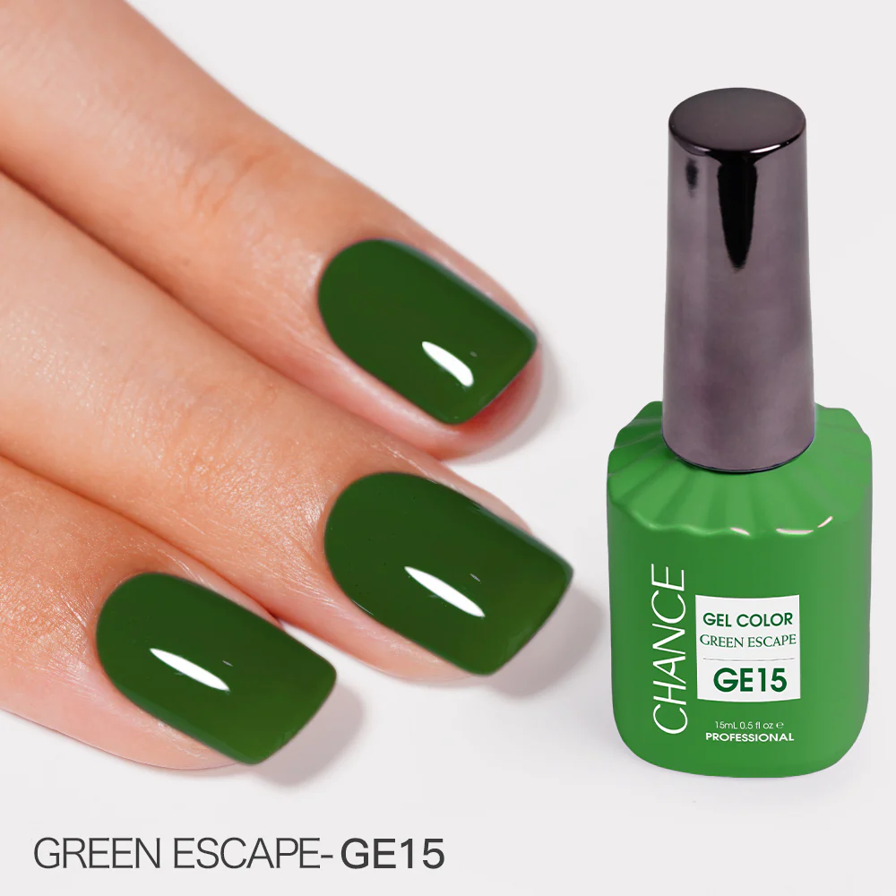 Chance Green Escape Collection #14 - Gel Polish Set 0.5 oz (18 Colors GE01-GE18)