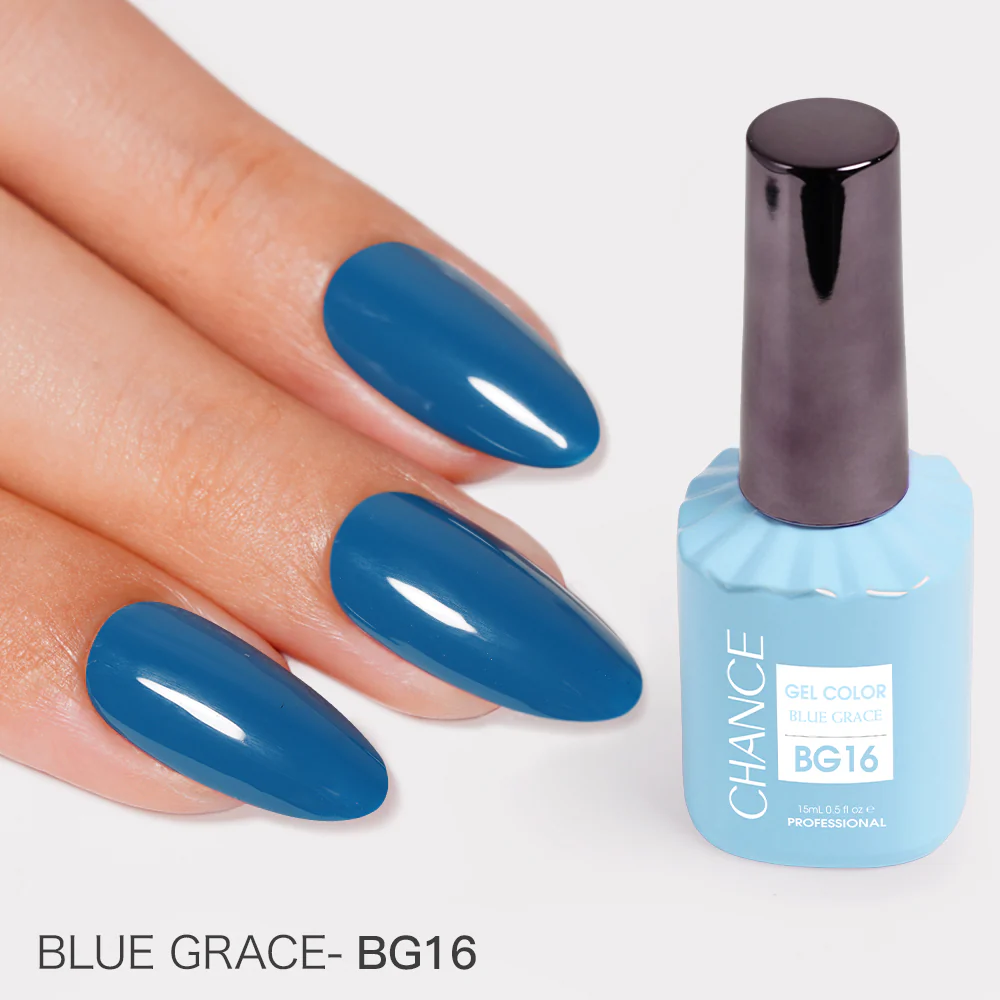 Chance Blue Grace Collection Gel Polish Set 0.5 oz #15 - (18 Colors BG01–BG18)
