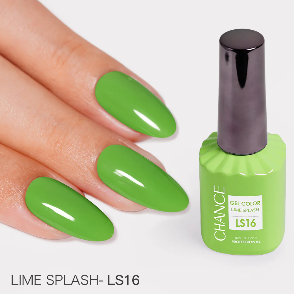 Chance Lime Splash Collection #13 - Gel Polish Set 0.5 oz (18 Colors LS01-LS18)