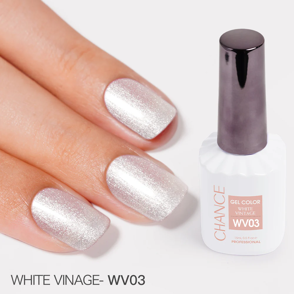 Chance White Vintage Collection #02 – Gel Polish 0.5 oz (18 Colors)