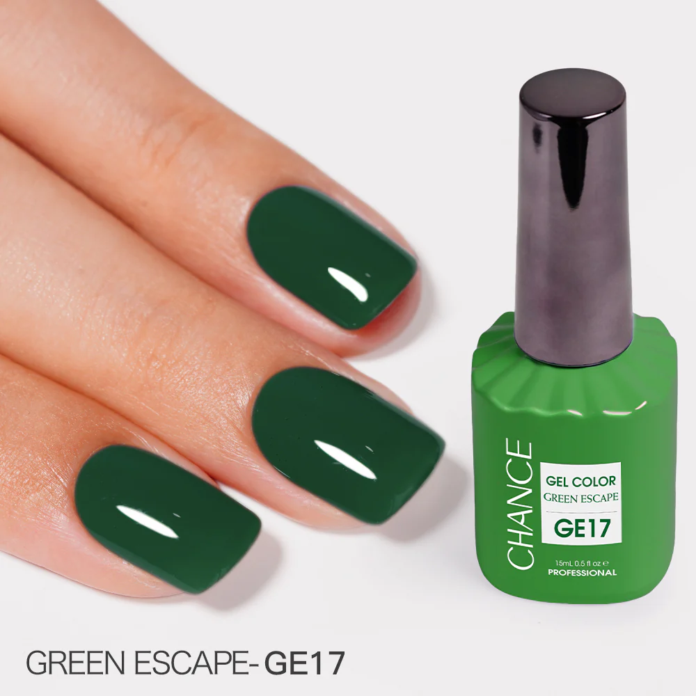 Chance Green Escape Collection #14 - Gel Polish Set 0.5 oz (18 Colors GE01-GE18)