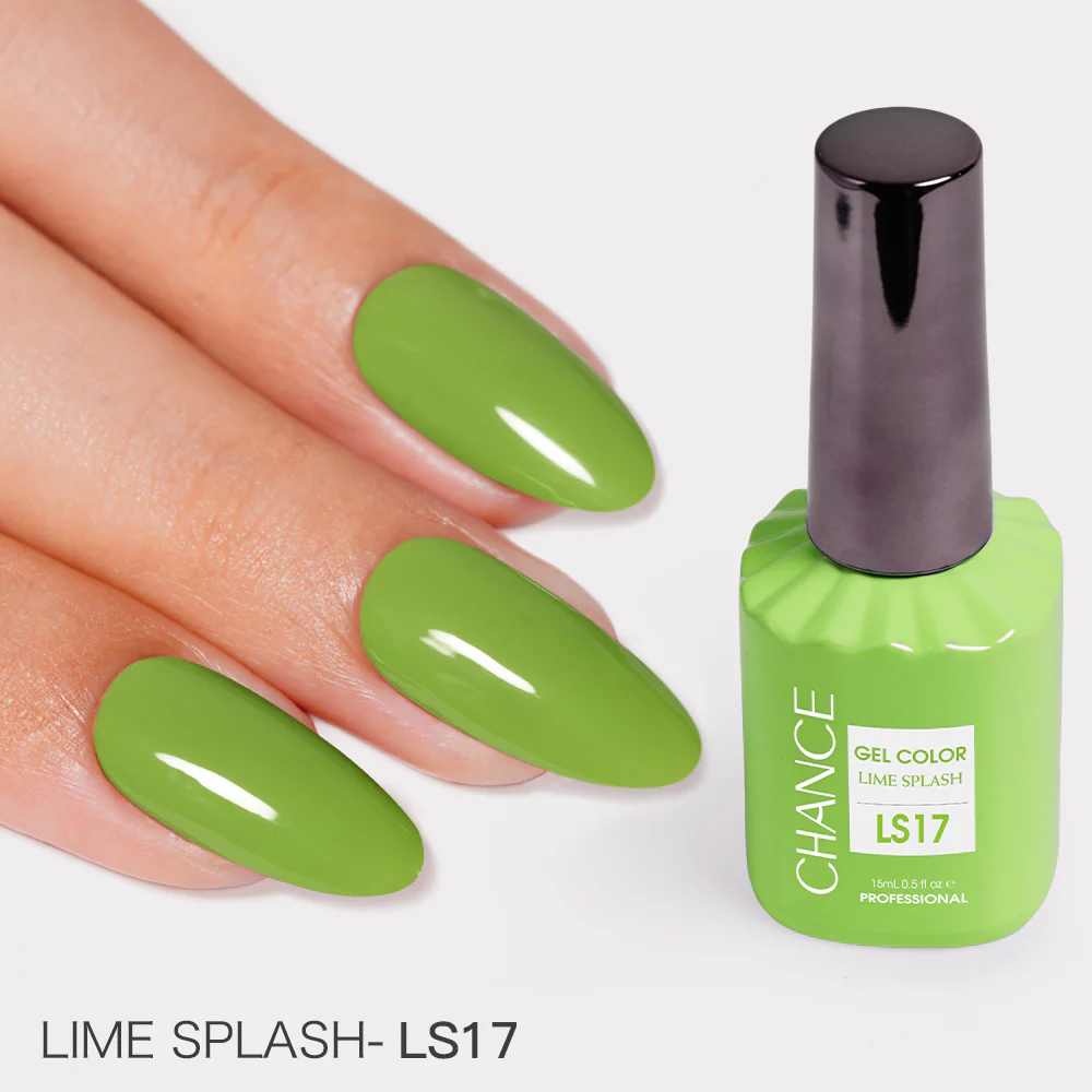 Chance Lime Splash Collection #13 - Gel Polish Set 0.5 oz (18 Colors LS01-LS18)
