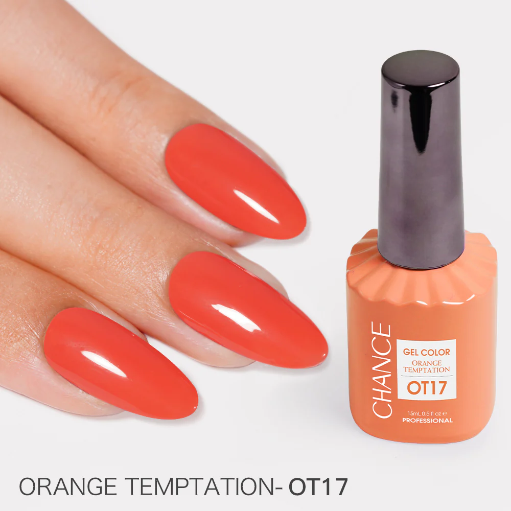 Chance Orange Temptation Collection #10 – Gel Polish Set 0.5 oz (18 Colors OT01–OT18)