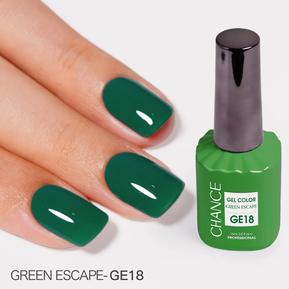 Chance Green Escape Collection #14 - Gel Polish Set 0.5 oz (18 Colors GE01-GE18)