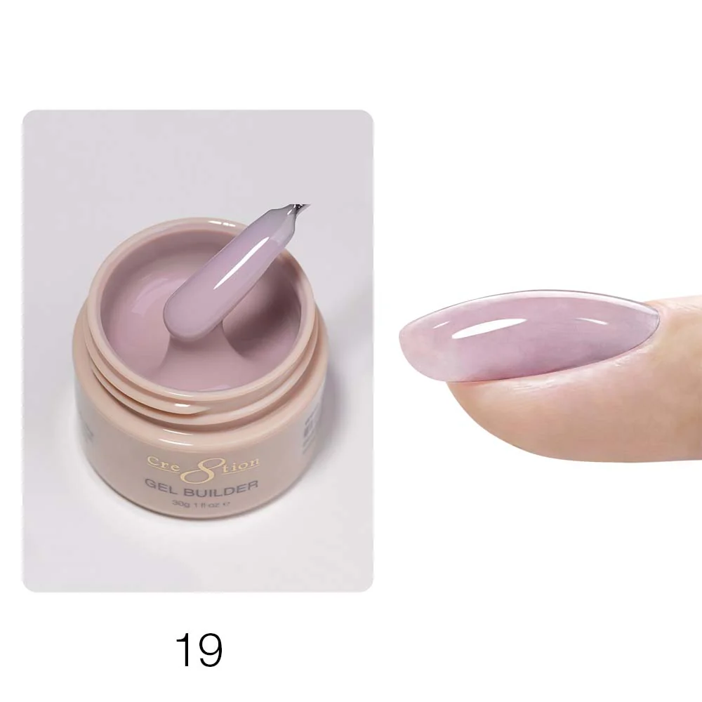 Cre8tion Gel Collection - Hema Free/TPO Free - Low Heat - Overlay/Builder Gel in Jar 24 Colors Kit