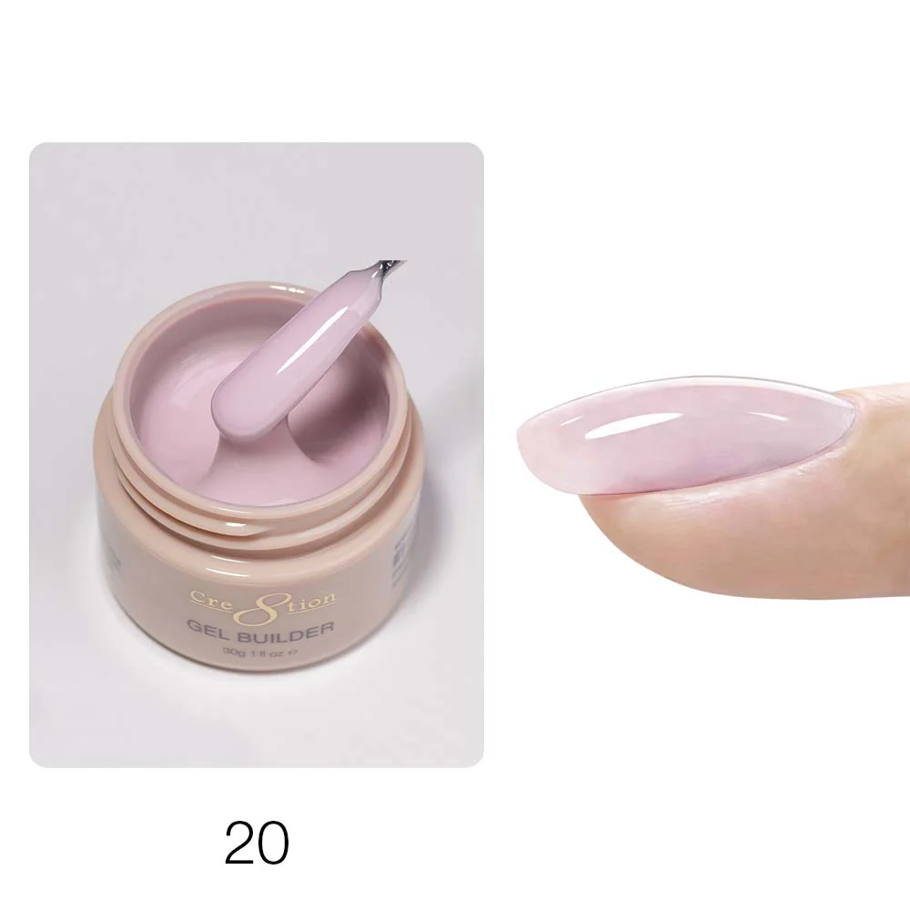 Cre8tion Gel Collection - Hema Free/TPO Free - Low Heat - Overlay/Builder Gel in Jar 24 Colors Kit