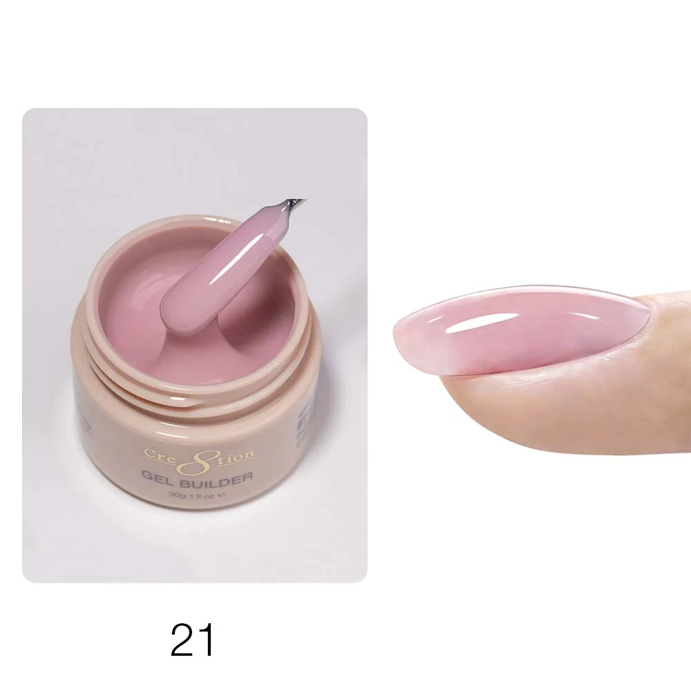 Cre8tion Gel Collection - Hema Free/TPO Free - Low Heat - Overlay/Builder Gel in Jar 24 Colors Kit