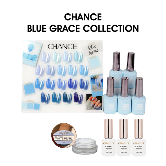 Chance Blue Grace Collection Gel Polish Set 0.5 oz #15 - (18 Colors BG01–BG18)