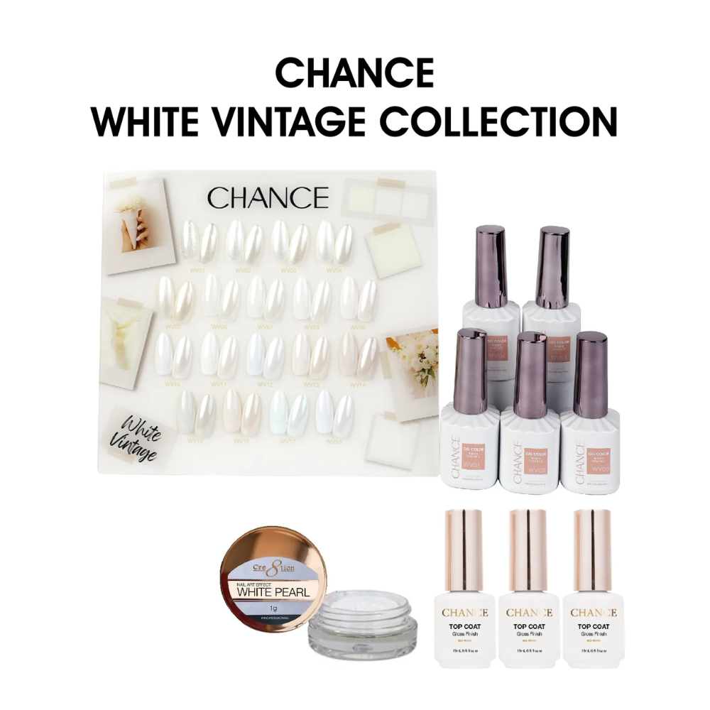 Chance White Vintage Collection #02 – Gel Polish 0.5 oz (18 Colors)