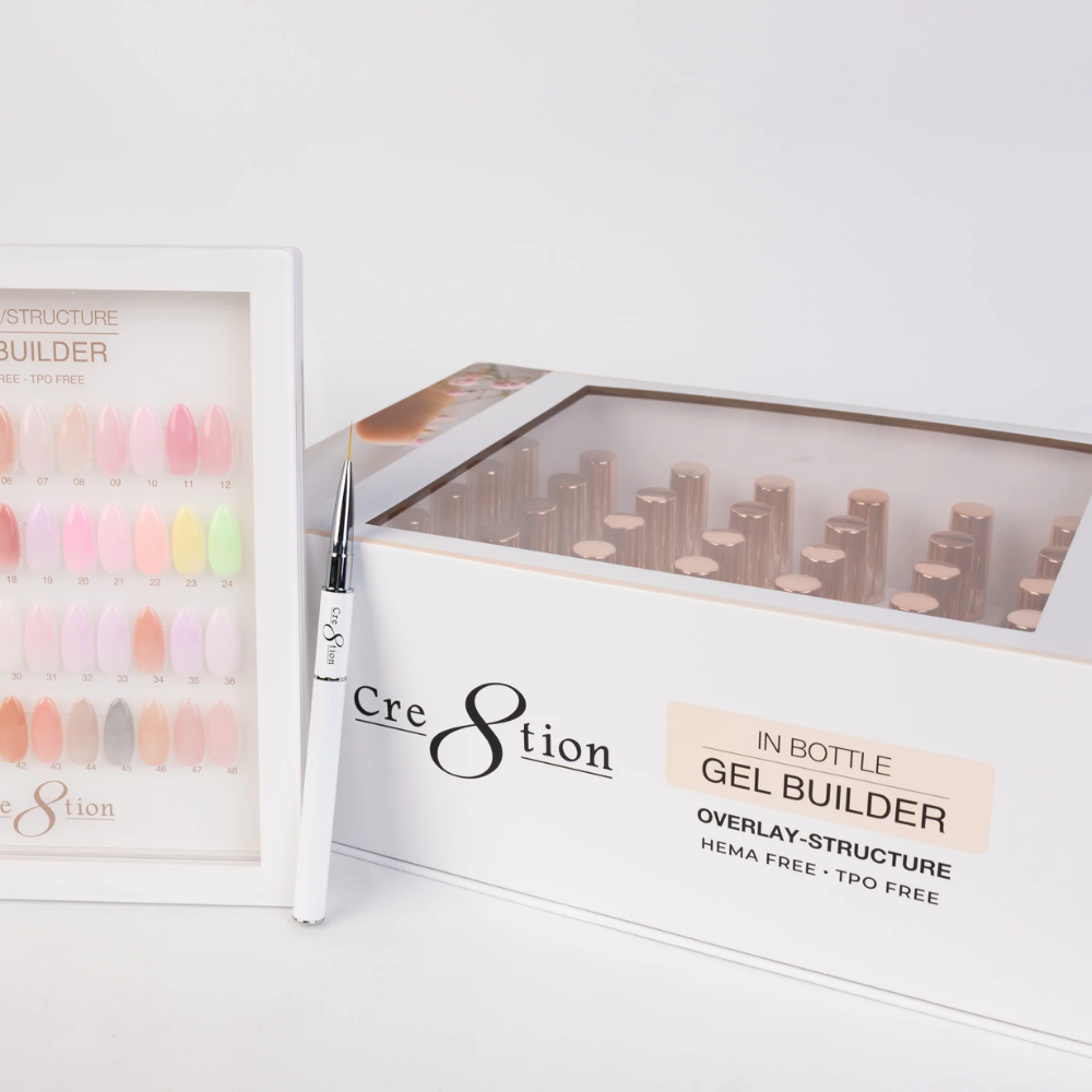 Cre8tion Gel Collection - Overlay/ Brush on Builder 0.5oz 48 Colors Kit