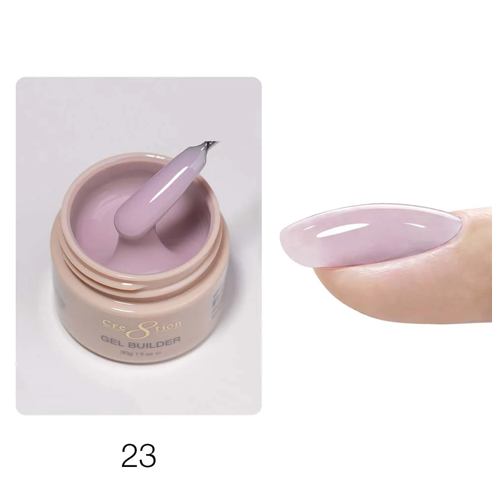 Cre8tion Gel Collection - Hema Free/TPO Free - Low Heat - Overlay/Builder Gel in Jar 24 Colors Kit